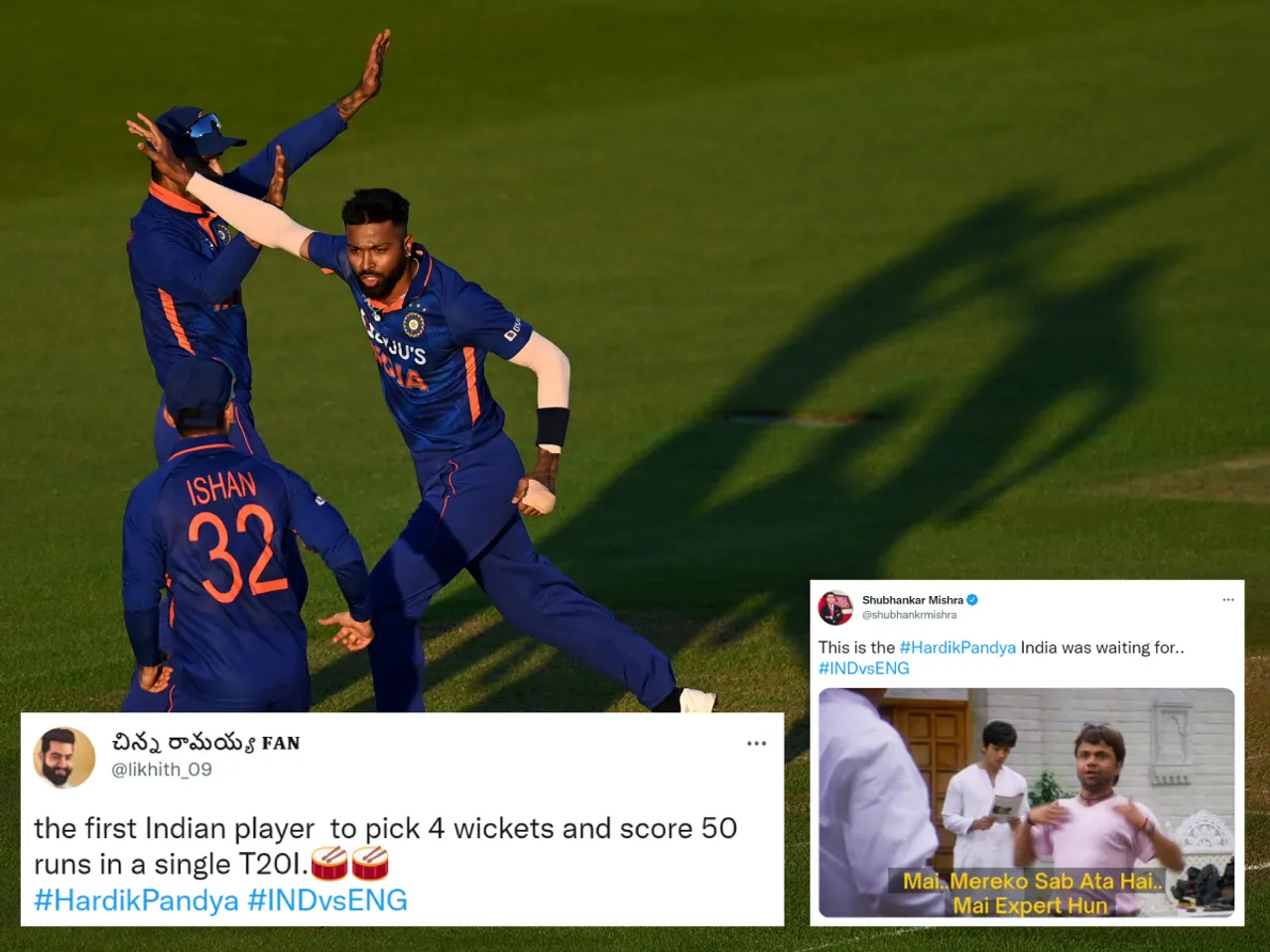 'Kung-Fu Pandya'-Twitter goes berserk as Hardik Pandya's all-round show blows away England in the first T20I