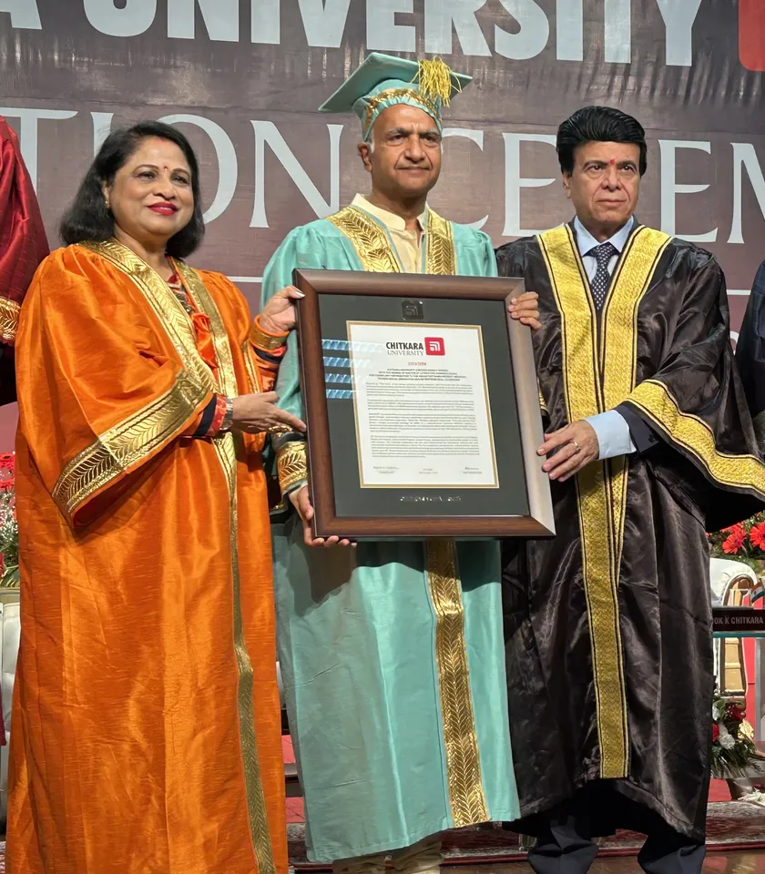 Chitkara University Honors Bharat Goenka Founder of Tally