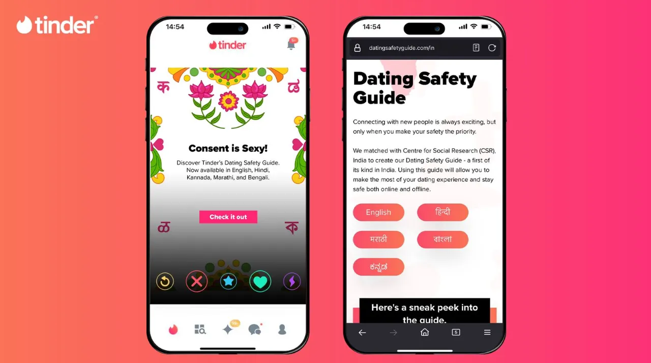 Tinder Launches Dating Safety Guide in Four Indian Languages