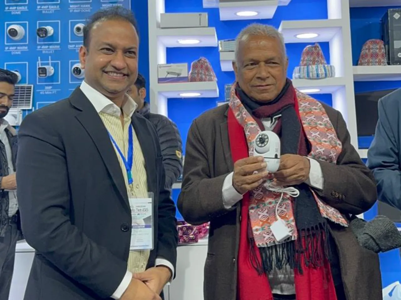 Yogesh Agrawal, CEO and Co-Founder of Consistent with Ganesh Shah, Minister of Communication, Government of Nepal..jpg