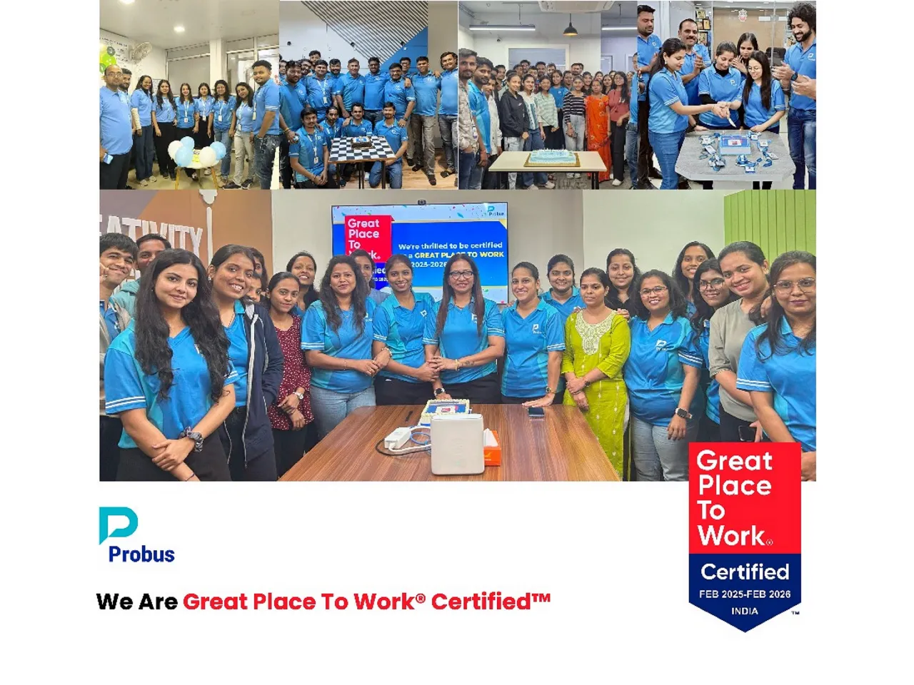Probus Wins Great Place to Work Title, Reinforcing Employee Focus