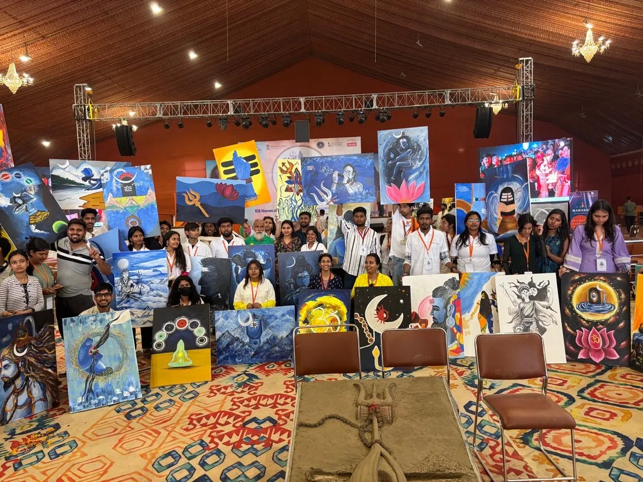 NIU Students Set India Book of Records Milestone at Shiva Fest