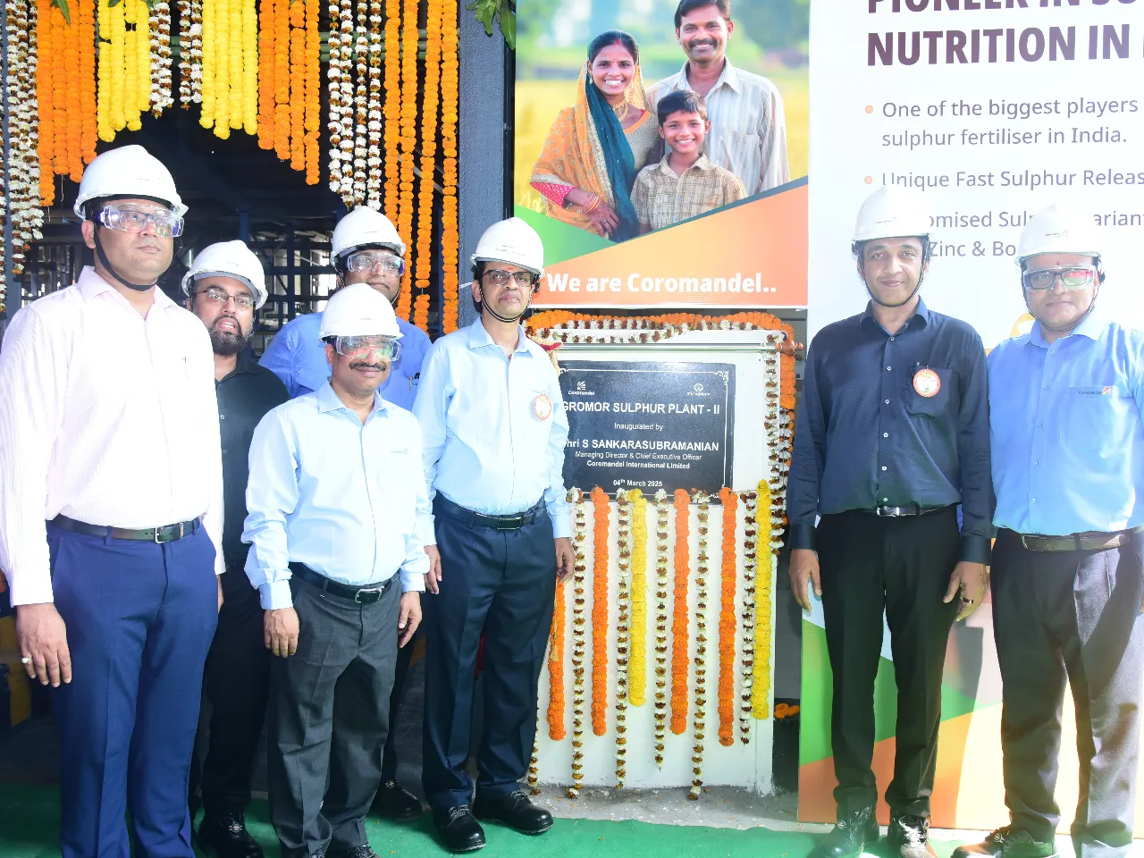 Coromandel Opens Second Sulphur Plant at Visakhapatnam Facility