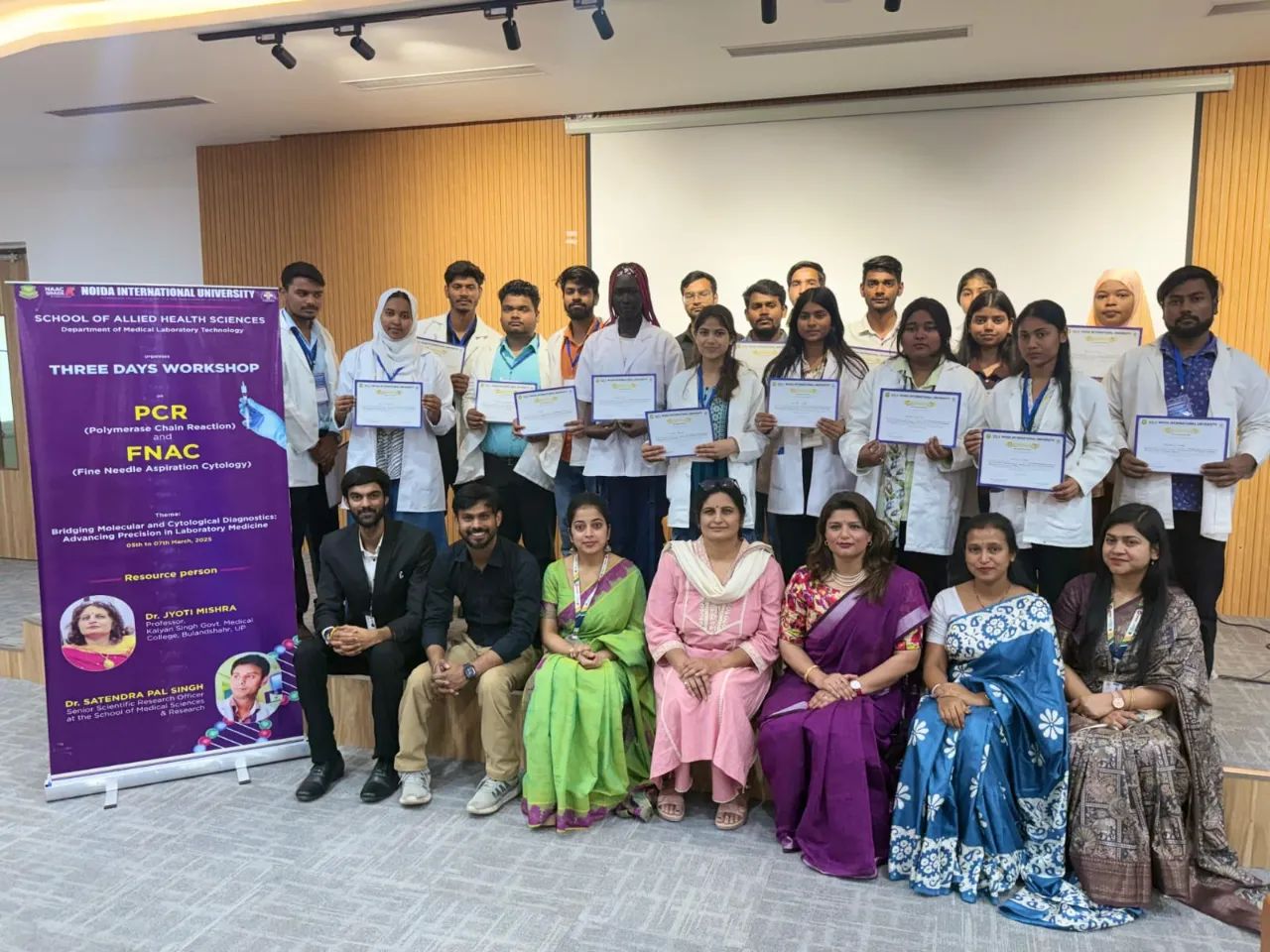 Noida International University Conducts Workshop on PCR and FNAC