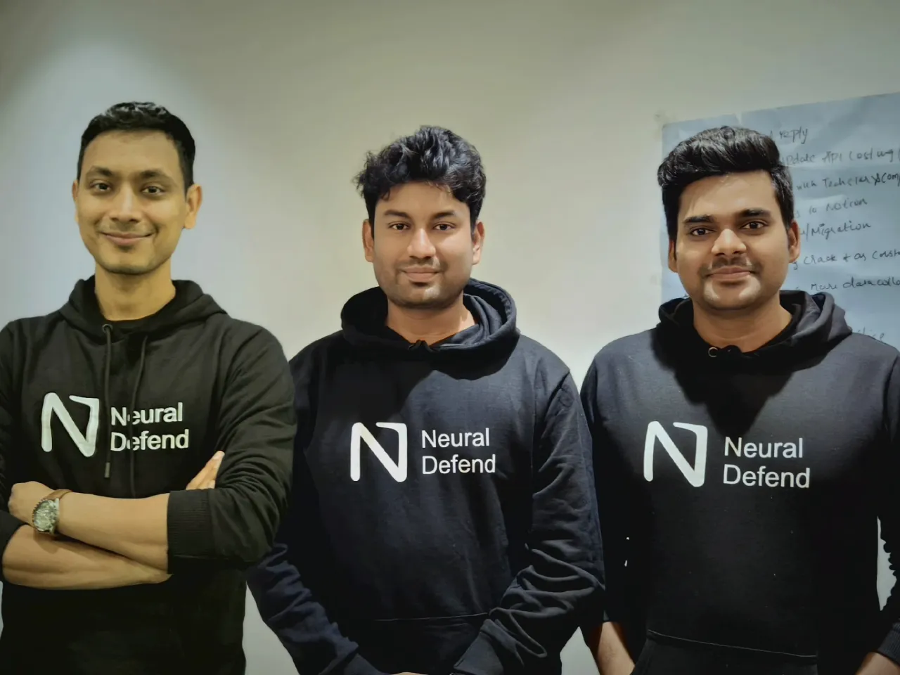 L-R_ Piyush Verma (CEO), Sivashankar Selvarajan (CTO), and ,Sumit Singh (Chief Data Officer), Neural Defend.jpeg
