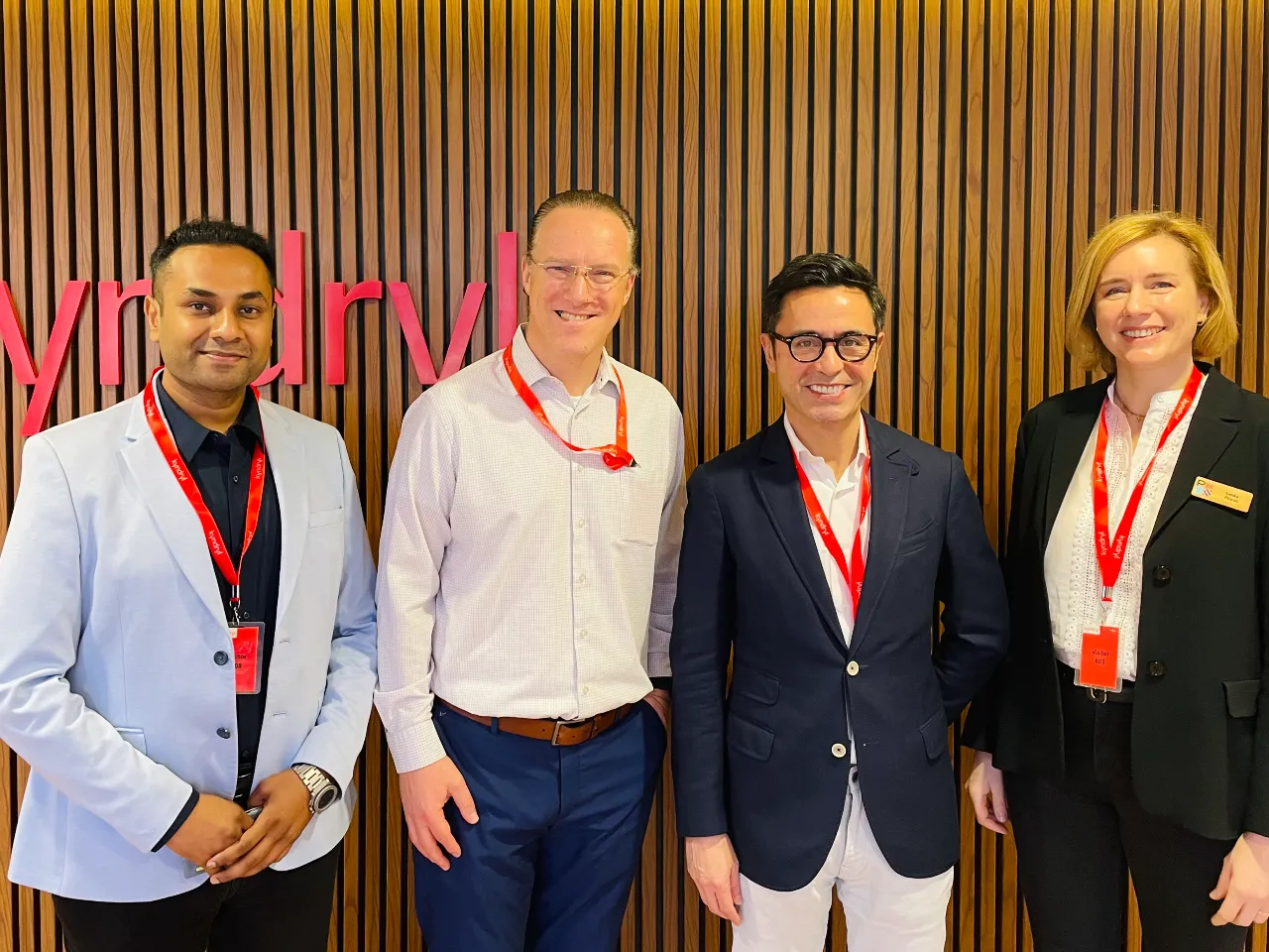 From left to right -  Amit Goyal Managing Director, PMI South Asia - Michael Moesman, Senior Vice President, Kyndryl , Pierre Le Manh, President & CEO, PMI , Lenka Pincot, Chief of Staff t.jpeg