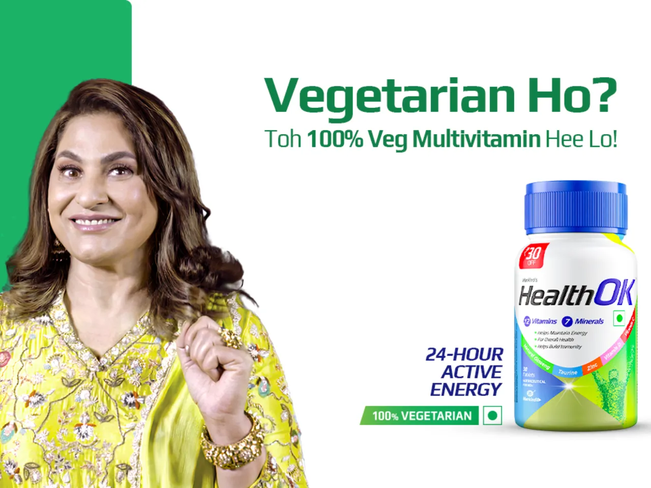Mankind Pharma Launches HealthOK Vegetarian Multivitamin Campaign