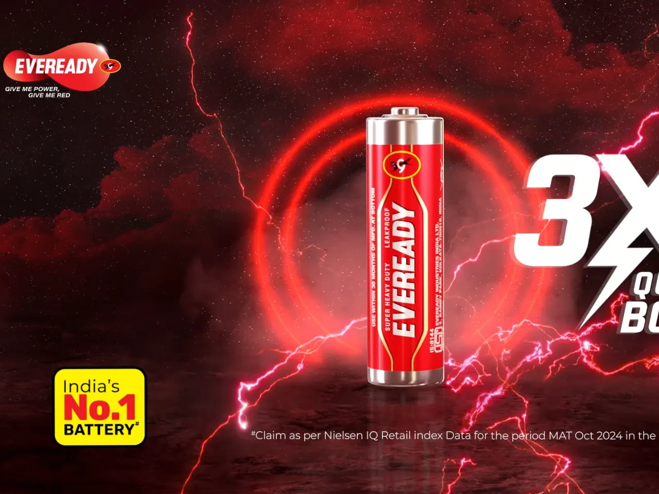 Eveready Launches Carbon Zinc Battery with 3X Power