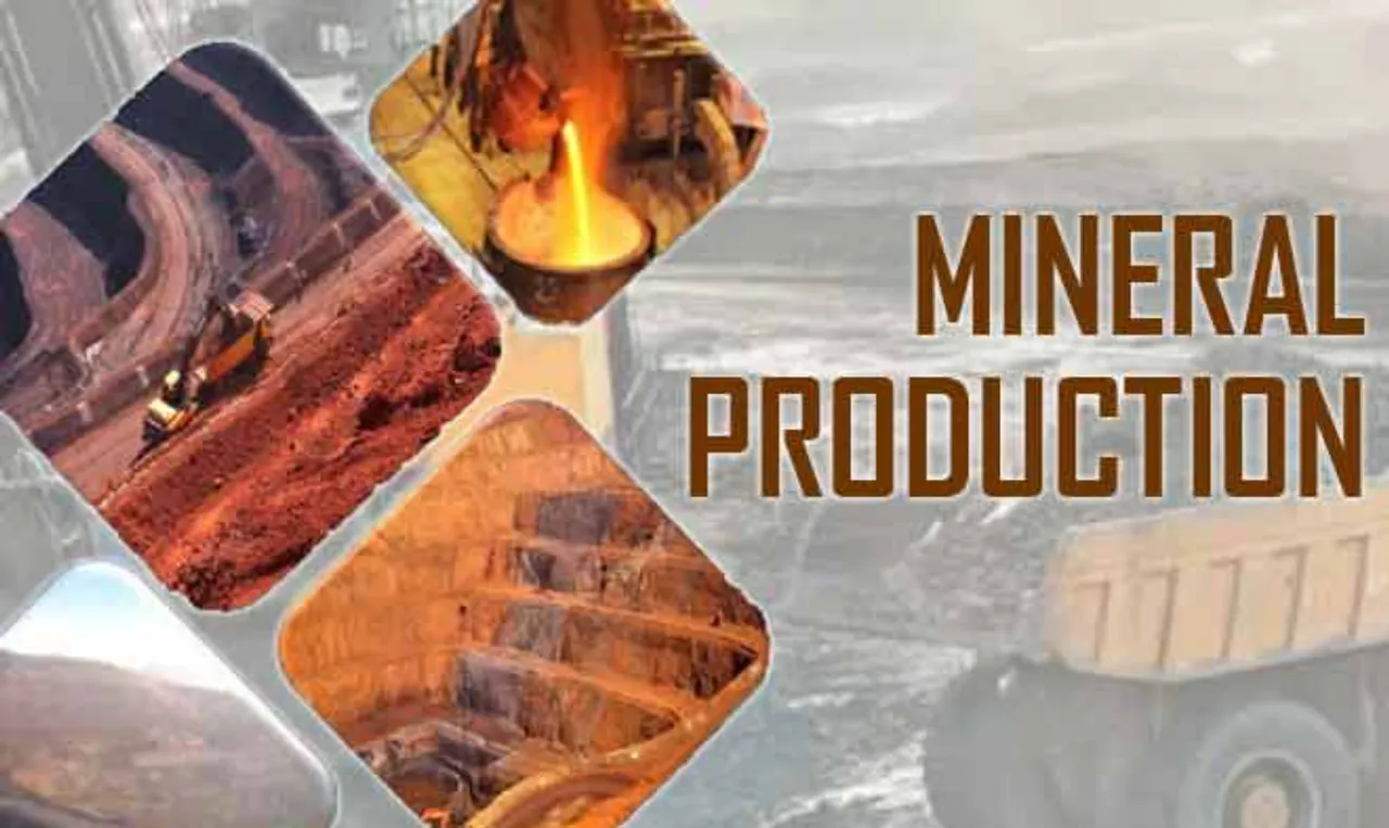 Index of Mineral Production Up 8.0% Over Last Year