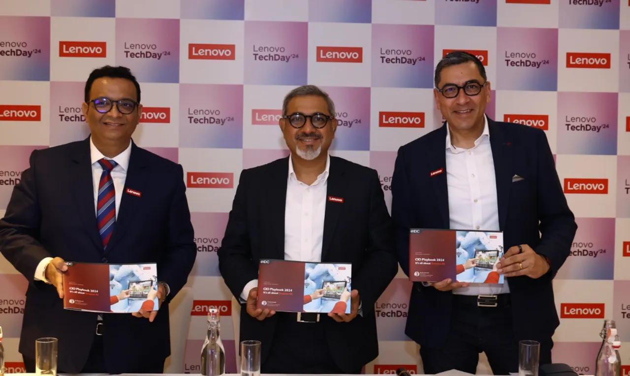 Left to Right- Amit Luthra, Managing Director-India, Lenovo ISG_ Amar Babu, President, Asia Pacific at Lenovo_ Sumir Bhatia, President, Asia Pacific at Lenovo ISG