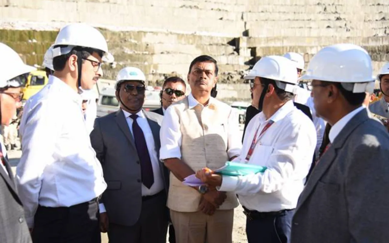 Union Power & NRE Minister Visits Subansiri Lower Hydroelectric Project