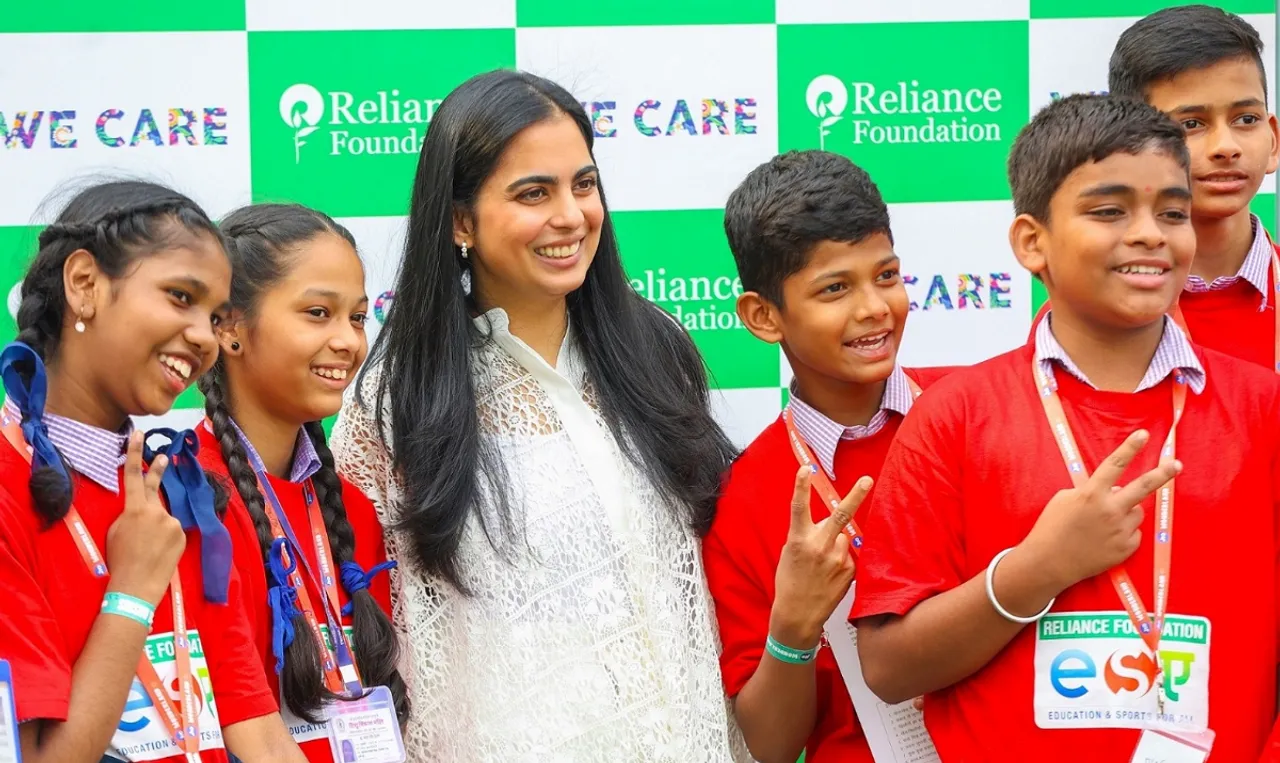 Ms Isha Ambani Joins Reliance's We Care, We Volunteer Initiative for 16,000 Children in India