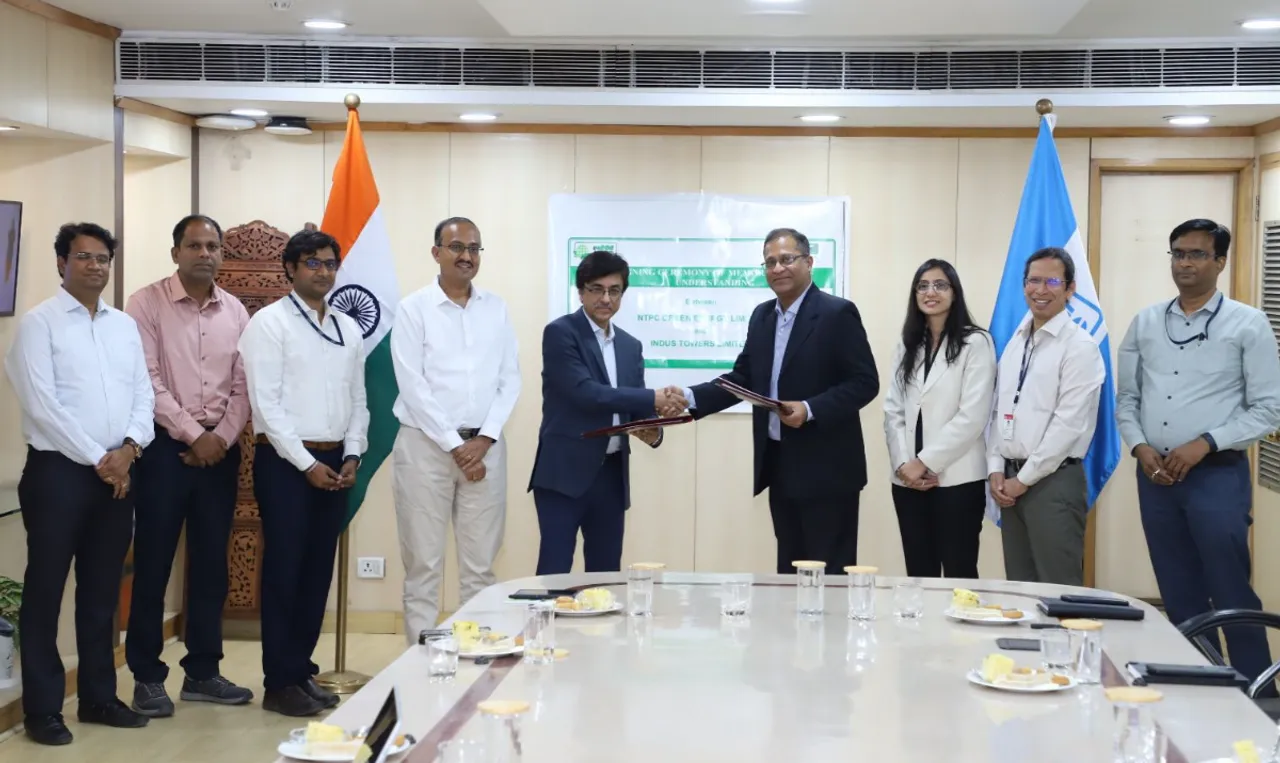 NTPC Green Energy Limited Inks MoU with Indus Towers Limited