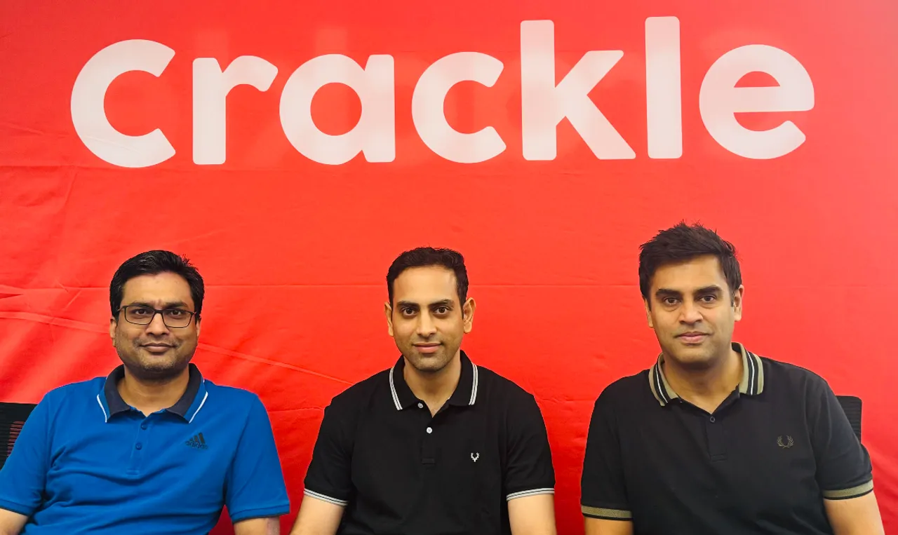 Crackle Co-Founders (L-R) Harsh Mittal, Shashank Dudeja and Jaivir Singh Nagi