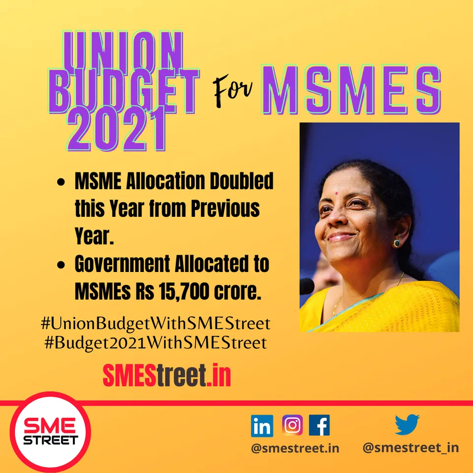 MSME, Union Budget Summery