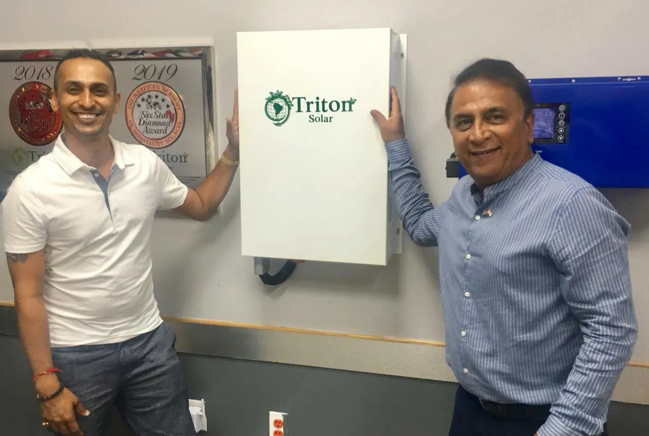 Cricket Legend Sunil Gavaskar and Bollywood Star Suniel Shetty Joined Triton Solar