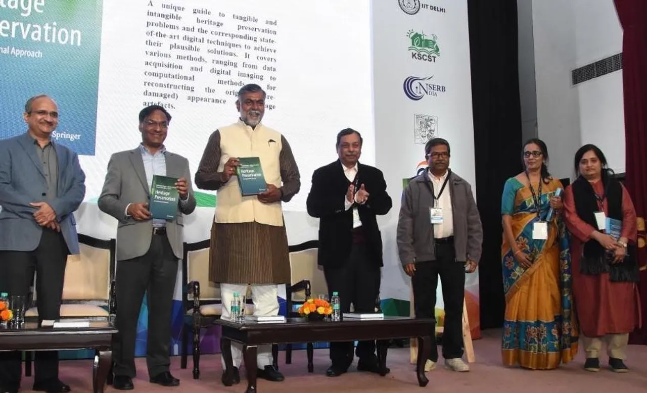 Hon'ble Minister of Culture and Tourism, Shri Prahlad Singh Patel launched two edited books on Digital Heritage