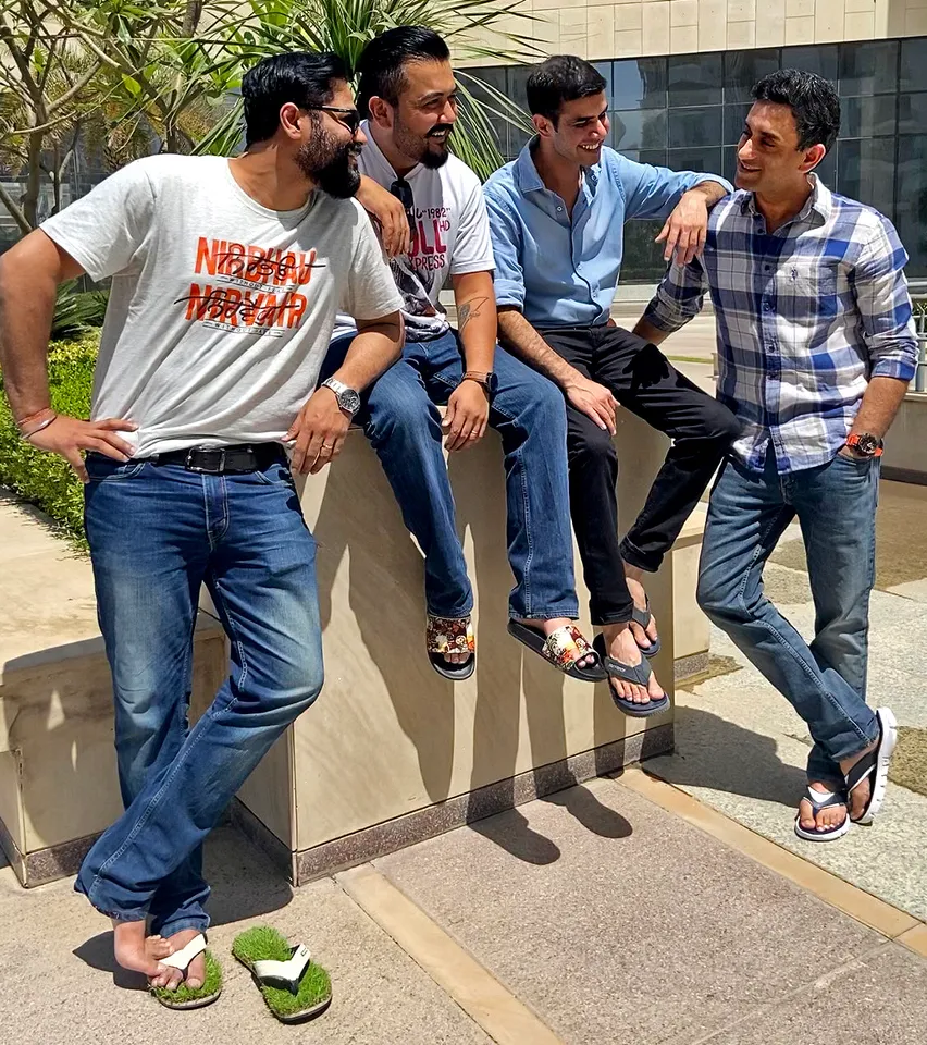 L-R Vikram Iyer (Co-founder & CBO), Gaurav Chopra (Founder), Aprajit Kathuria (Co-founder & CMO), Sumant Kakaria (Founder)