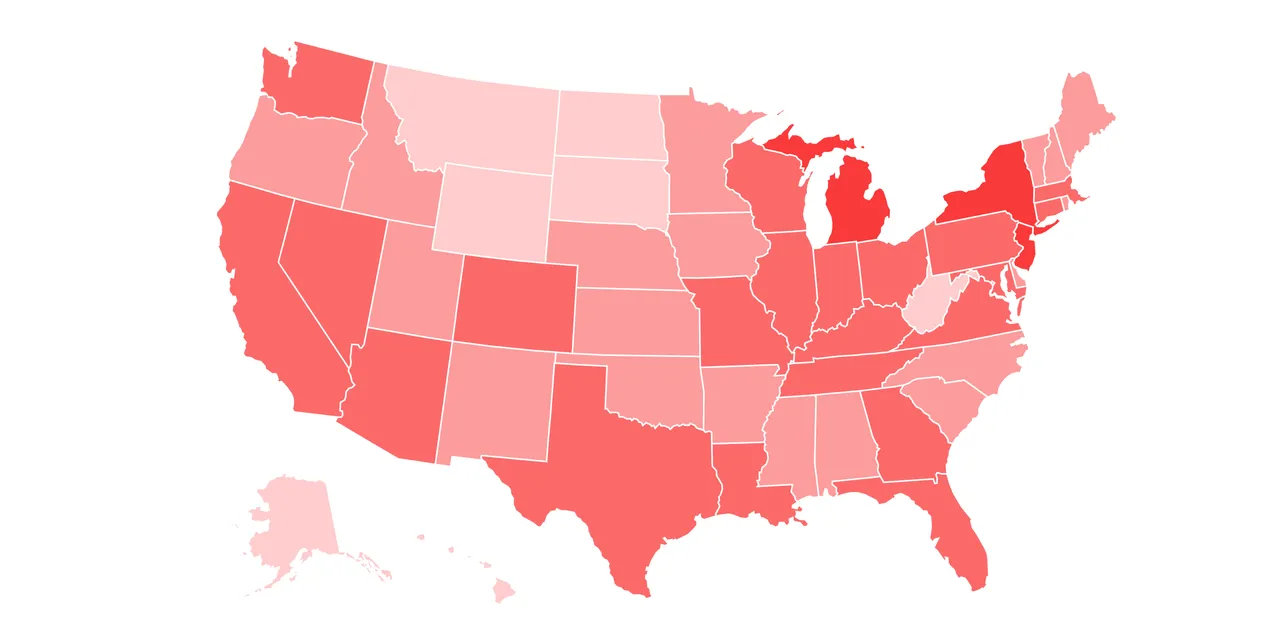 USA , COVID Cases