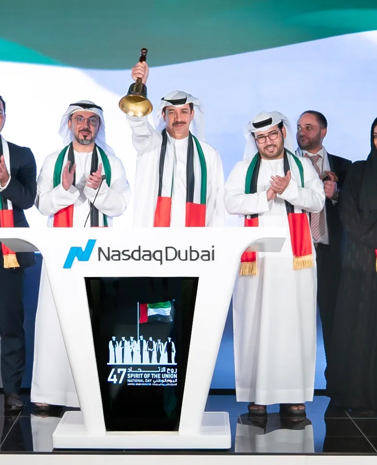 National Day 2018, NAsdaq Dubai, Bell Ringing