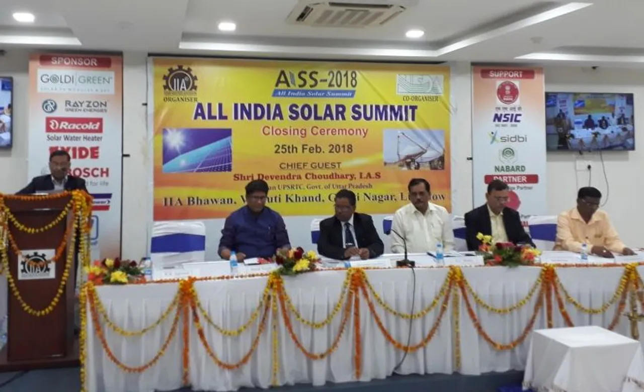 Solar Summit, Lucknow, IIA