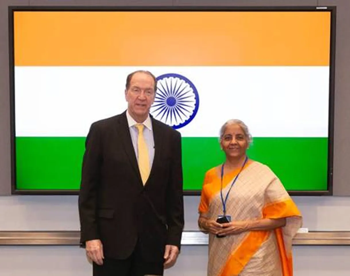 FM Nirmala Sitharaman Discussed Economic Trends and Recovery Phase with World Bank's David Malpass