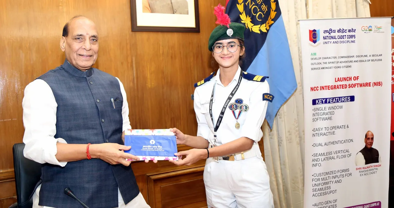Defence Minister Launches a Single Window NCC Integrated Software for Cadets