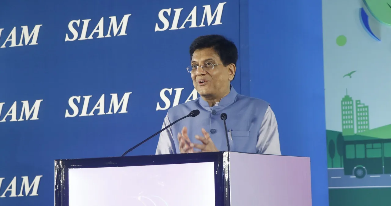 Union Minister Piyush Goyal Emphasizes Automotive Industry at SIAM Annual Convention 2023
