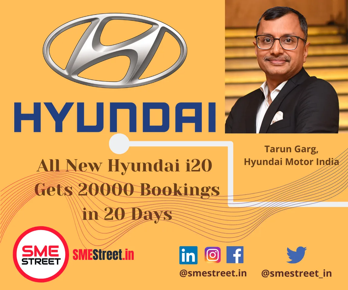 Hyundai All New i20 Gets Successful Opening with 20000 Bookings in 20 Days