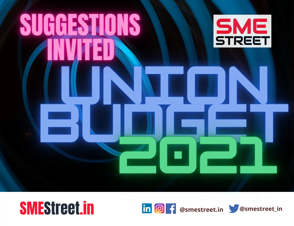 Suggestions Invited For Union Budget 2021