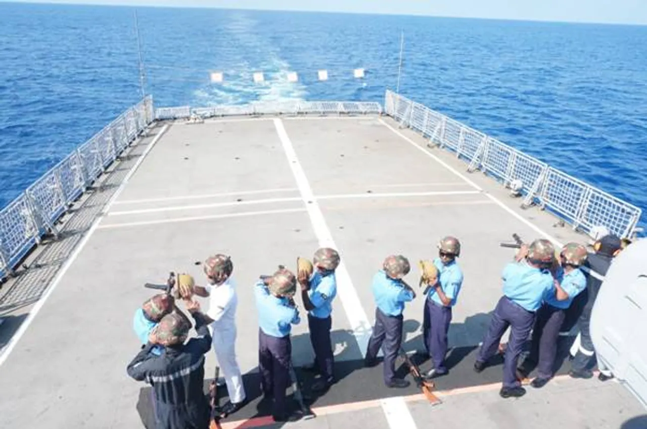 NCC Cadets Embarked Onboard INS Tir Return From Overseas Deployment
