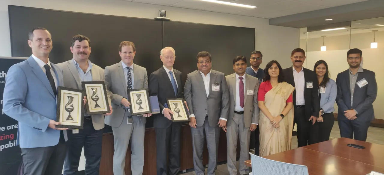 Shri M.B. Patil, Honorable Minister of Large & Medium Industries & Infrastructure Development meets US companies representatives to invest in Karnataka_Photo 1