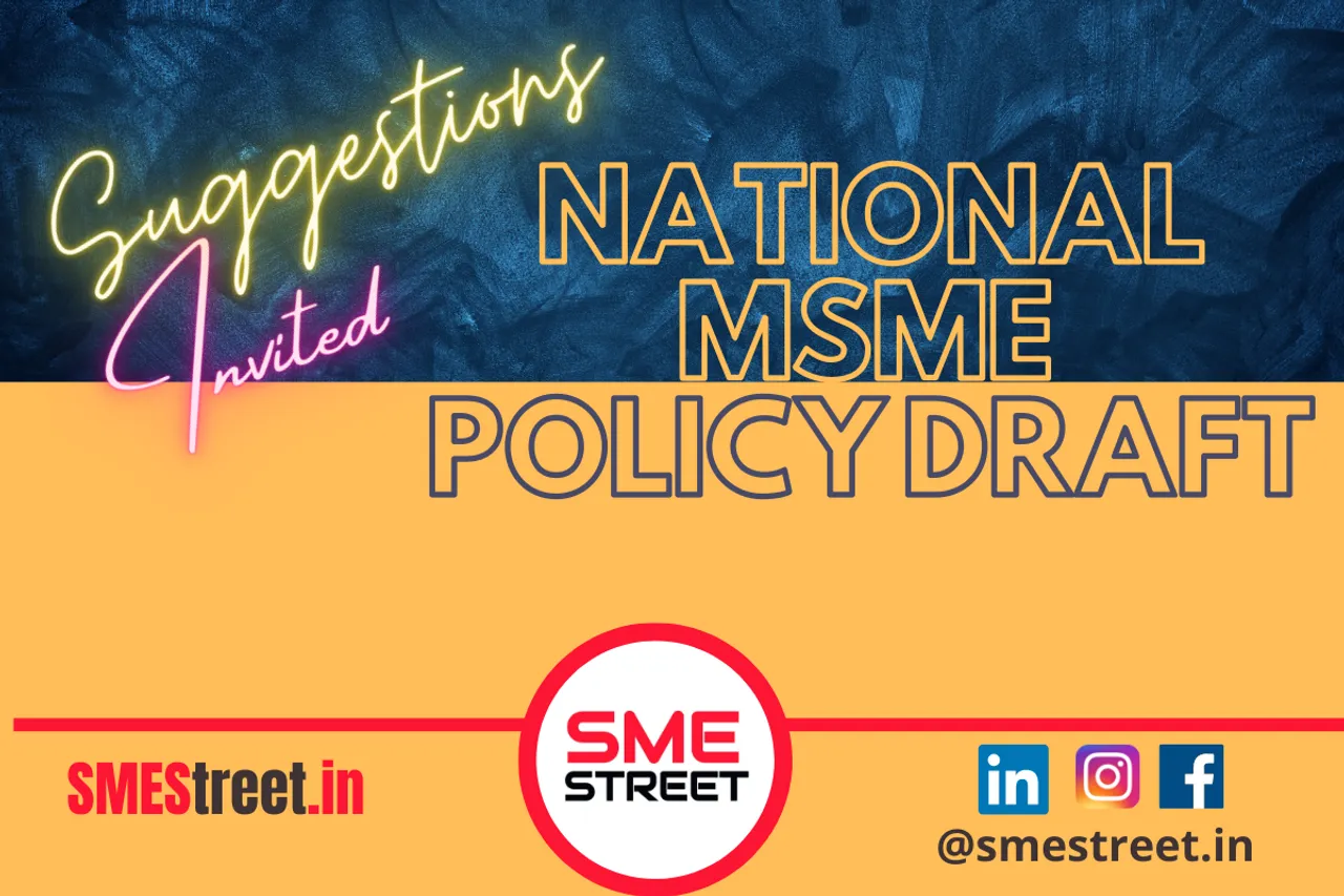 National MSME Policy Draft