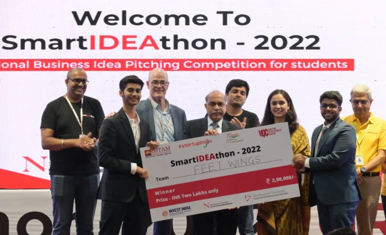 Feet Wings a startup by students from Bihar, is the winner of SmartIDEAthon 2022