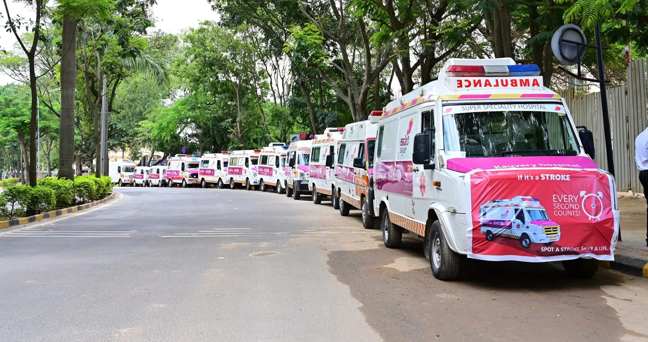 Kauvery Hospital, KARES, Ambulances