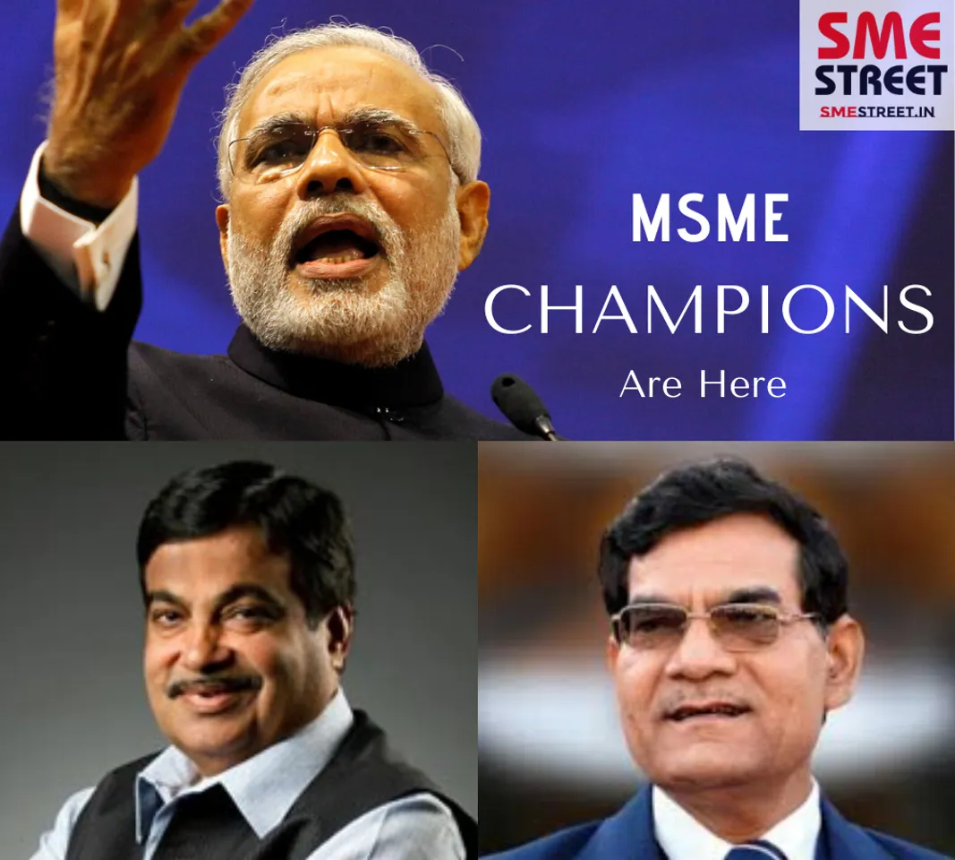 MSME CHAMPIONS, Nitin Gadkari, Narendra Modi, AK Sharma, MSME, SMEStreet