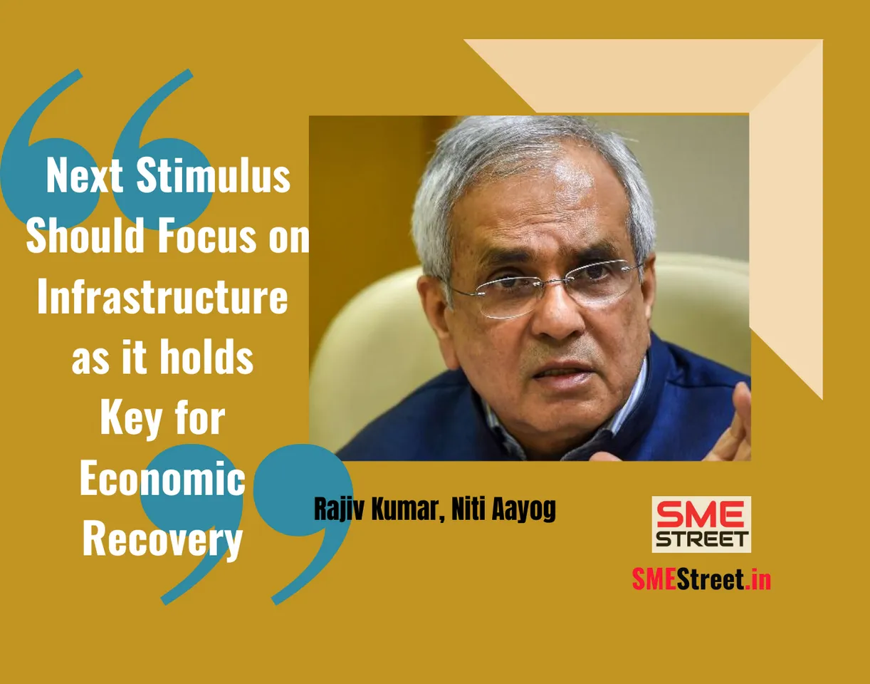 Rajiv Kumar, Niti Aayog, smestreet, infrastructure