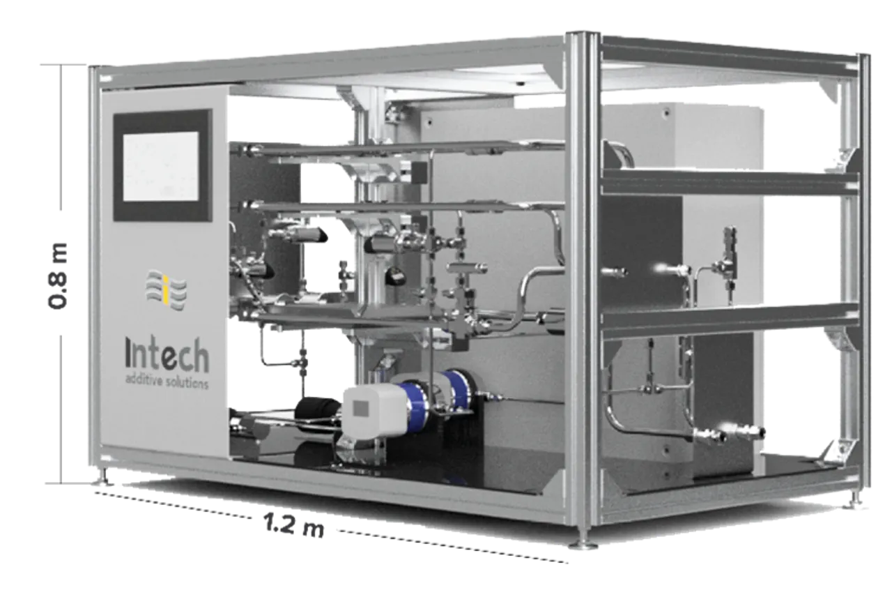Intech Additive Solutions Presents Additively Manufactured Flow Reactor System in Frankfurt