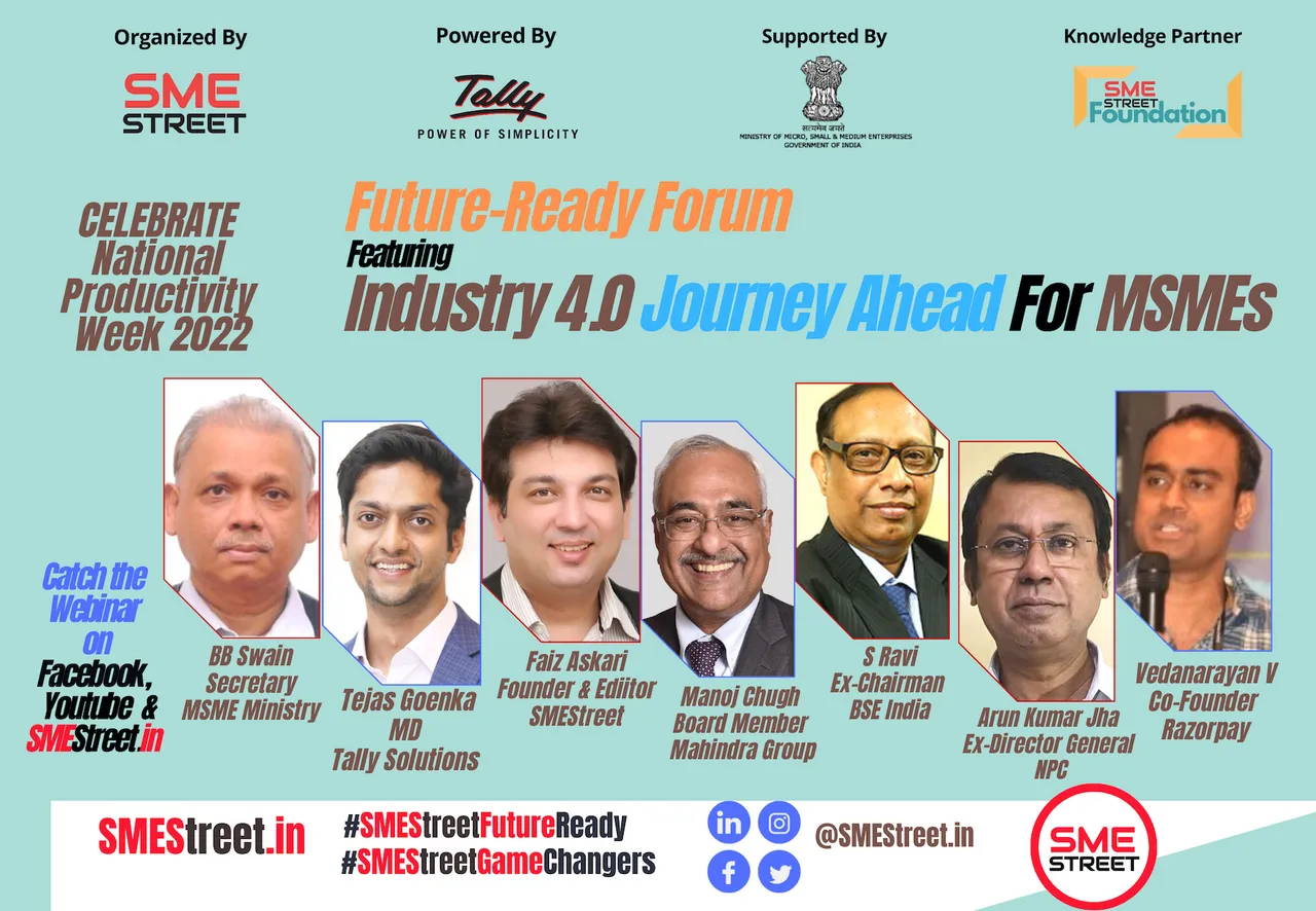 SMEStreet - Tally Future-Ready Forum Featuring Industry 4.0 Journey Ahead For MSMEs