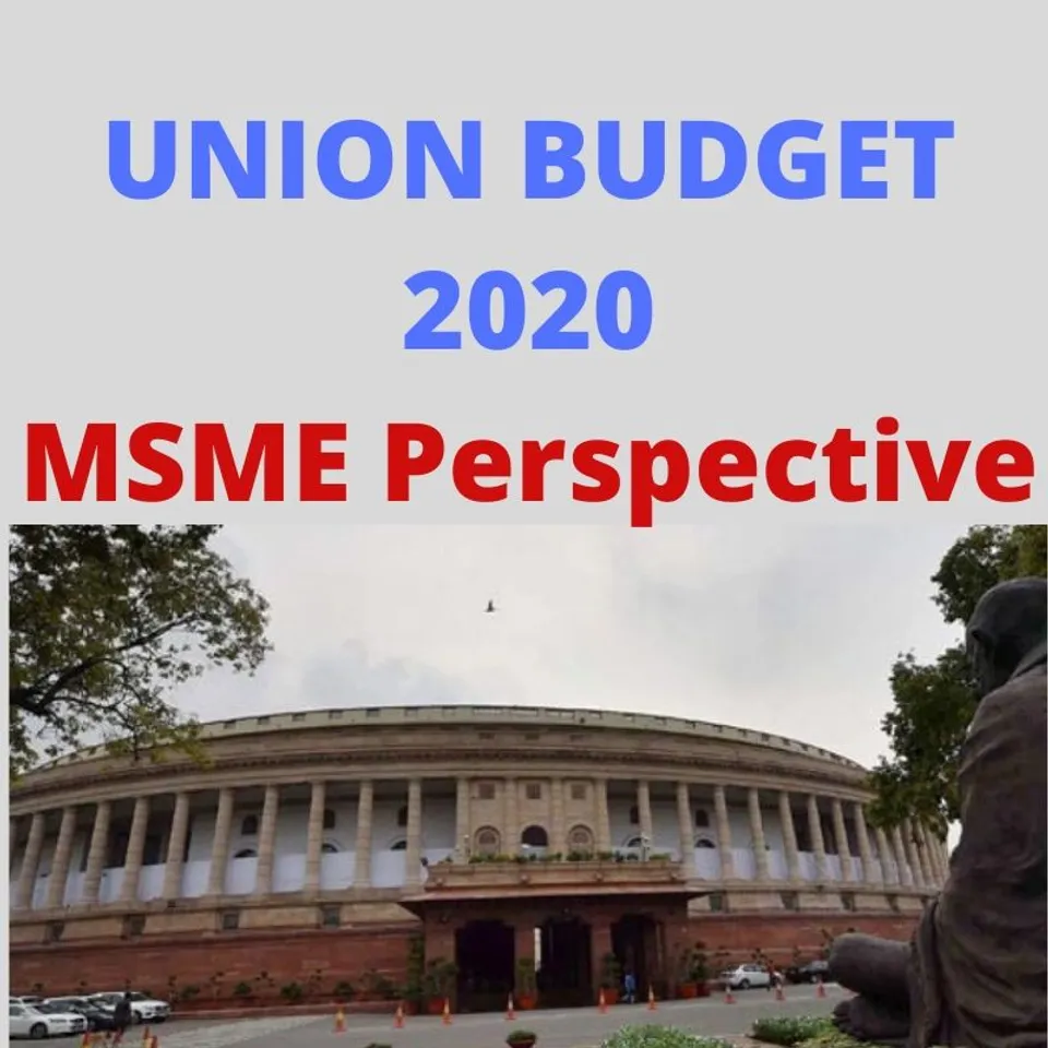 MSME Perspective Budget 2020, Budget 2020, UnionBudget2020 with SMEStreet