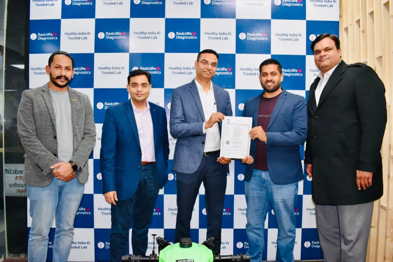 Skye Air Mobility & Redcliffe Labs Collaborates to Revolutionize Indian Healthcare Services