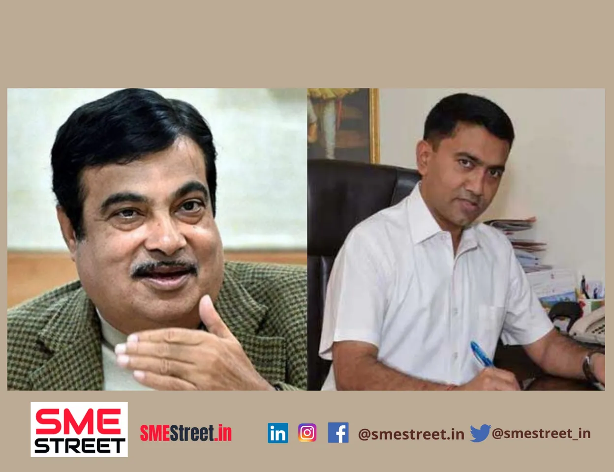 Nitin Gadkari, Pramod Sawant, Goa, SMEStreet