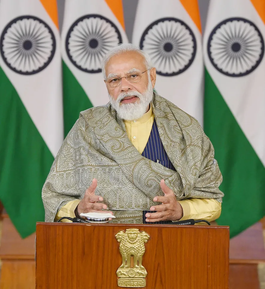 PM Modi At Rashtriya Raksha University Gave Tributes to Mahatma Gandhi