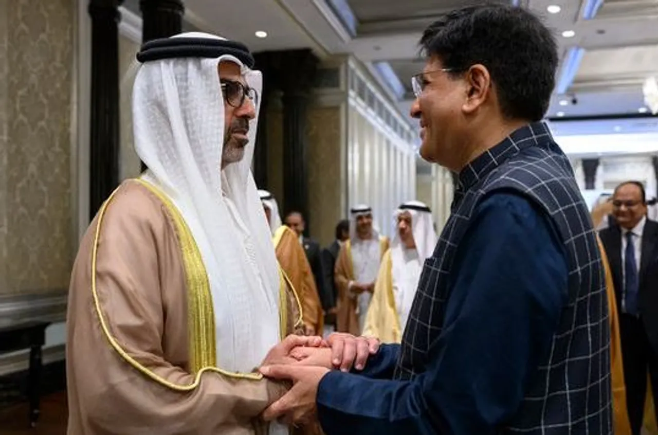 Hamed bin Zayed Al Nahyan, Piyush Goyal