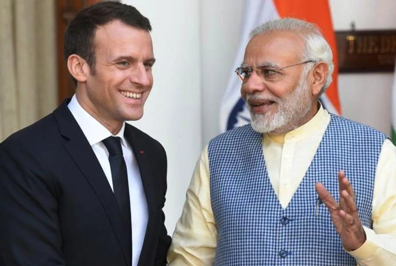 INternational Solar Alliance, Emmanuel Macron, Narendra MOdi, Solar,