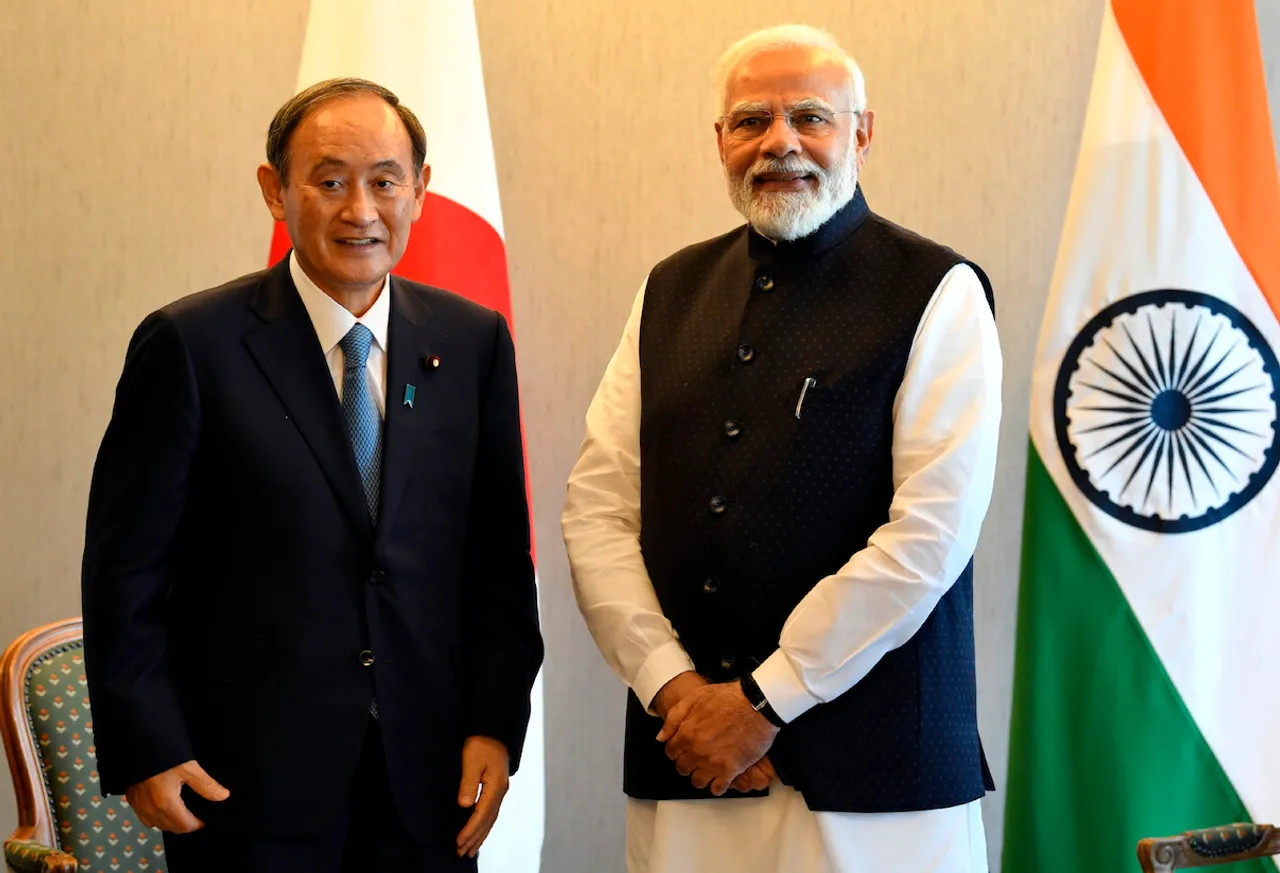 PM meeting the former Prime Minister of Japan, Mr. Yoshihide Suga, in Tokyo, Japan on May 24, 2022.