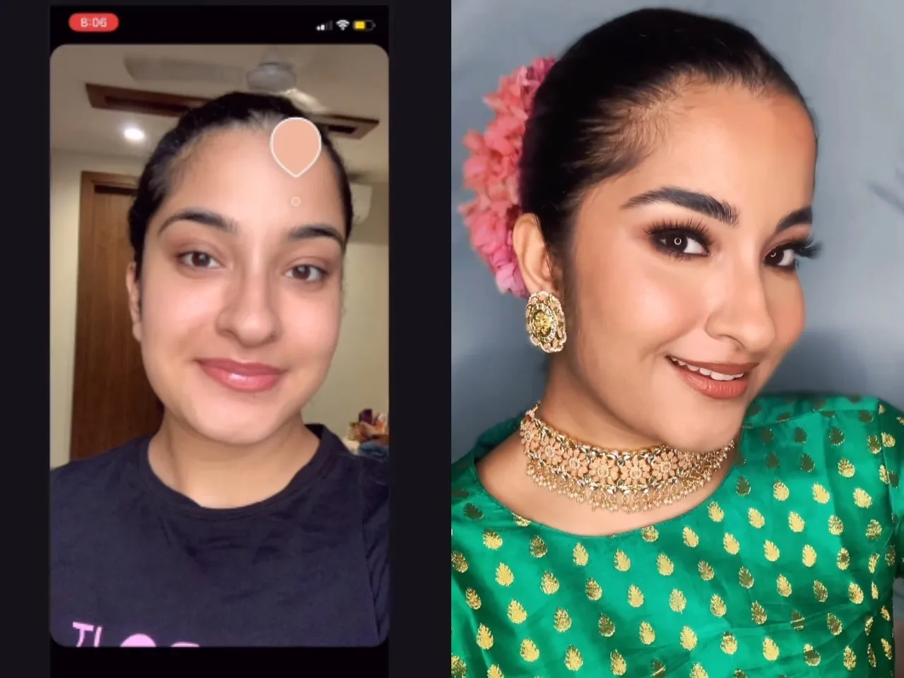 Leepika Arora's makeup hack