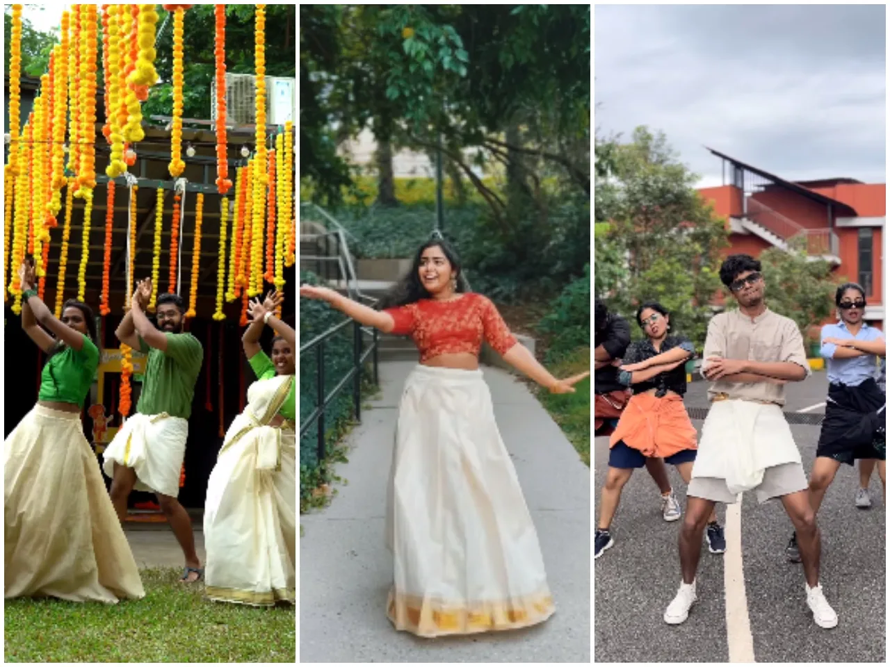 Add that extra magic to your  aagosham with these Onam Reel trends