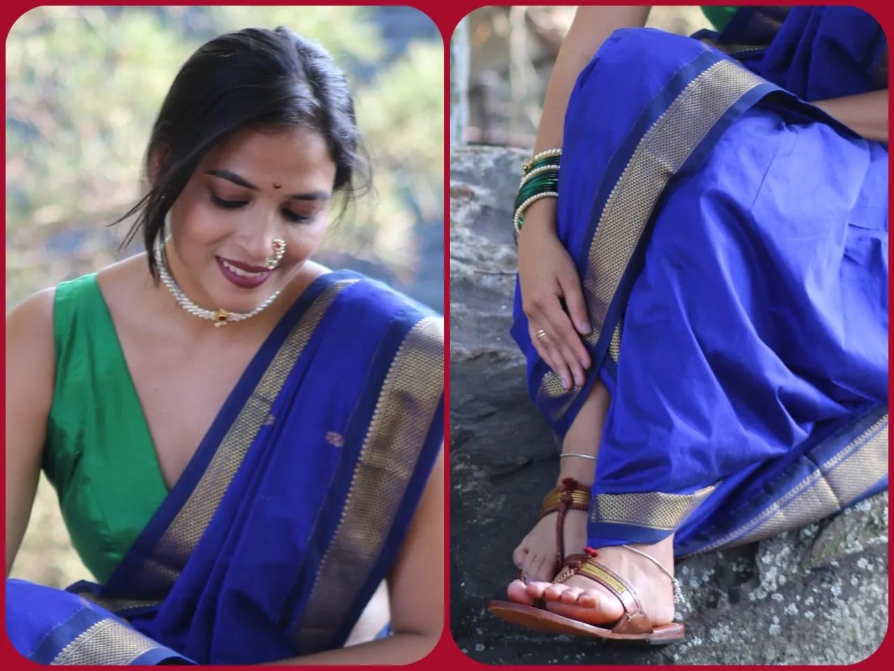 Poonam Lambhate shows us the right way to wear a Paithani saree