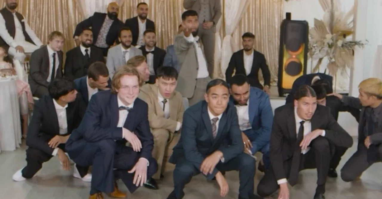 A popular Norwegian dance group go viral with their groomsmen dance performance